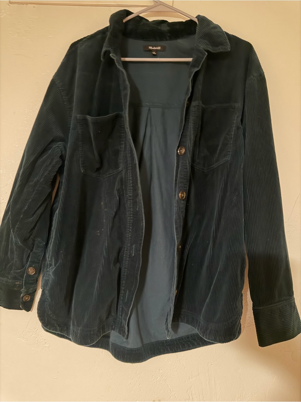 Rails Corduroy Button-Front Jacket in Teal